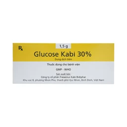 Thuốc tiêm Glucose Kabi 30% Fresenius Kabi điều trị hạ đường huyết nặng (50 ống x 5ml)