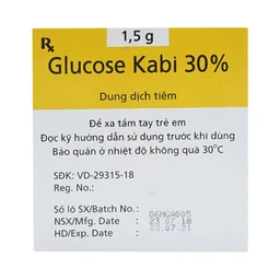 Thuốc tiêm Glucose Kabi 30% Fresenius Kabi điều trị hạ đường huyết nặng (50 ống x 5ml)