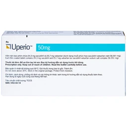 Thuốc Uperio 50mg Novartis điều trị suy tim (2 vỉ x 14 viên)