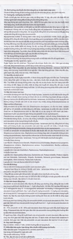 Thuốc Iba-Mentin 1000mg/62.5mg Pharbaco điều trị viêm Amidan, viêm xoang, viêm phế quản (2 vỉ x 7 viên)