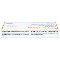 Thuốc Dorocron MR 30mg Domesco điều trị đái tháo đường típ 2 (2 vỉ x 30 viên)