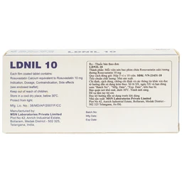 Thuốc LDNIL 10 MSN điều trị tăng cholesterol (3 vỉ x10 viên)