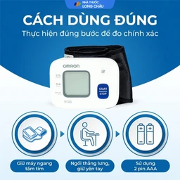 Máy đo huyết áp cổ tay Omron HEM 6161 hỗ trợ đo huyết áp, nhịp tim 5