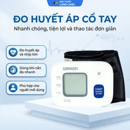 Máy đo huyết áp cổ tay Omron HEM 6161 hỗ trợ đo huyết áp, nhịp tim 2