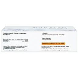 Thuốc Toulalan Davipharm điều trị triệu chứng về dạ dày (6 vỉ x 10 viên)