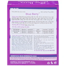 Viên uống hỗ trợ cải thiện thị lực, giảm mỏi mắt, khô mắt Blue Berry Plus Ojenvitamin New Nordic (40 viên)