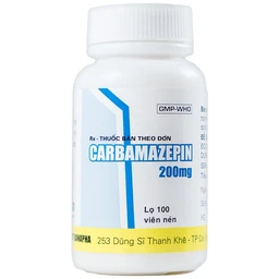 Thuốc Carbamazepin 200mg Danapha điều trị bệnh động kinh, giảm đau dây thần kinh (100 viên)