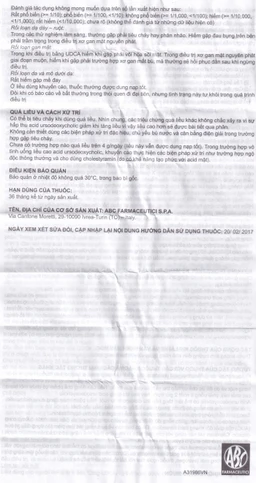 Thuốc Ursobil 300 ABC Farmaceutici điều trị xơ gan mật, làm tan sỏi mật (3 vỉ x 10 viên)