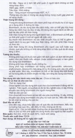 Dung dịch uống Novahexin 4mg Phương Đông điều trị rối loạn tiết dịch phế quản (30 ống x 5ml)