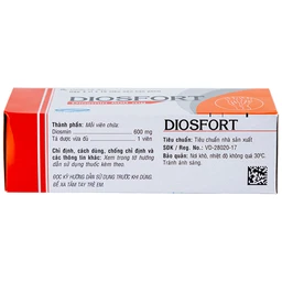 Thuốc Diosfort Savi điều trị bệnh suy tĩnh mạch mạn tính (4 vỉ x 15 viên)