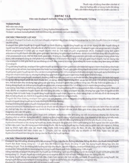 Thuốc Ebitac 12.5 Farkmak điều trị suy tim, tăng huyết áp (2 vỉ x 10 viên)