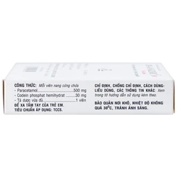 Thuốc Di-Angesic 30 Codein giảm đau cấp tính mức độ trung bình (2 vỉ x 10 viên)