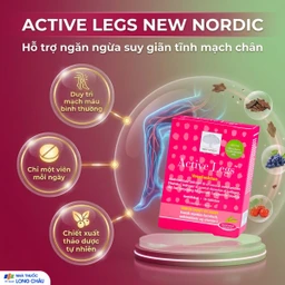 Viên uống hỗ trợ điều trị suy giãn tĩnh mạch chân Active Legs New Nordic (15 viên) 2