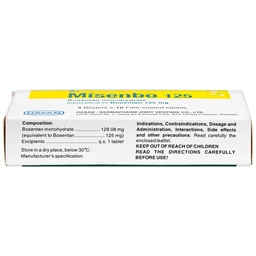 Viên nén Misenbo 125 Hasan điều trị tăng huyết áp (3 vỉ x 10 viên)