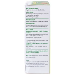 Chai xịt họng thảo dược giúp giảm ho Eugica Mega (10ml)