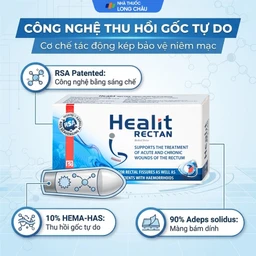 Viên đặt hậu môn, trực tràng Healit Rectan (10 viên) giúp thúc đẩy nhanh quá trình lành vết thương 3