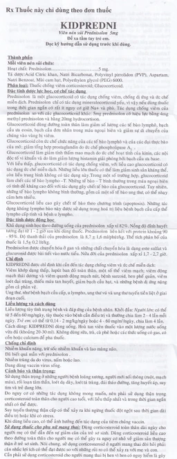 Viên sủi Kidpredni 5mg USP chống viêm, chống dị ứng và ức chế miễn dịch (5 vỉ x 10 viên)