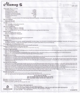 Hỗn dịch uống Alumag-S Agimexpharm điều trị viêm loét dạ dày tá tràng (20 gói x 15g)