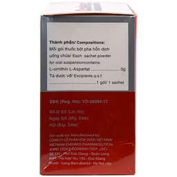 Thuốc bột uống Ocehepa 3g Hóa Dược điều trị các rối loạn chức năng gan (14 gói x 5g)