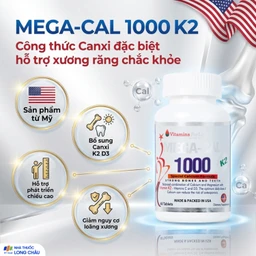 Viên uống bổ sung canxi, chống loãng xương Mega-Cal 1000 Vitamins For Life (60 viên) 2