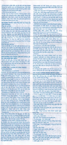 Thuốc Febuxotid VK 80 An Thiên điều trị tăng acid uric máu mãn tính (3 vỉ x 10 viên)