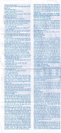 Thuốc Febuxotid VK 80 An Thiên điều trị tăng acid uric máu mãn tính (3 vỉ x 10 viên)