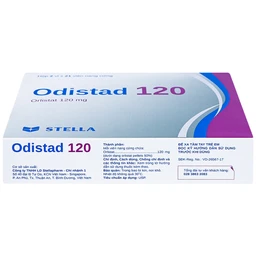 Thuốc Odistad 120 Stella điều trị béo phì và phòng ngừa tăng cân trở lại ở người lớn (2 vỉ x 21 viên)
