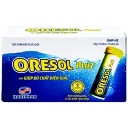 Viên sủi giúp bù chất điện giải Oresol Pluz Hadiphar (10 viên)