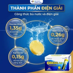 Viên sủi giúp bù chất điện giải Oresol Pluz Hadiphar (10 viên) 3