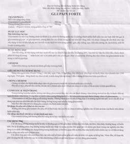 Thuốc Glupain Forte 750mg CMPS giảm thoái hoá khớp (10 vỉ x 10 viên)