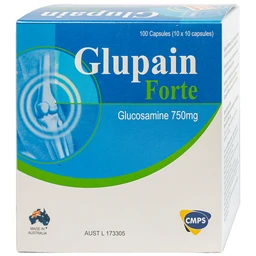Thuốc Glupain Forte 750mg CMPS giảm thoái hoá khớp (10 vỉ x 10 viên)