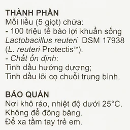 Bổ sung lợi khuẩn cho đường tiêu hóa BioGaia Protectis Baby Drops (5ml)