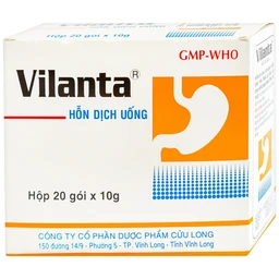 Thuốc Vilanta Pharimexco dịu triệu chứng ợ nóng, ợ chua (20 gói x 10g)