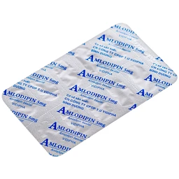 Thuốc Amlodipin 5mg Vidipha điều trị tăng huyết áp, đau thắt ngực (3 vỉ x 10 viên)