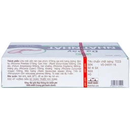 Thuốc Dạ Dày Nhất Nhất điều trị viêm loét dạ dày, hành tá tràng cấp và mãn tính (2 vỉ x 10 viên)