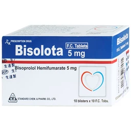 Thuốc Bisolota 5mg điều trị cao huyết áp (10 vỉ x 10 viên) 2