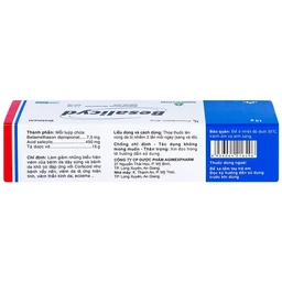 Thuốc mỡ Besalicyd Agimexpharm điều trị vẩy nến, viêm da dị ứng mãn tính (15g)