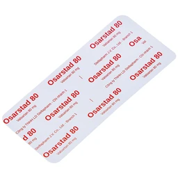 Viên nén Osarstad 80 Stella điều trị tăng huyết áp (3 vỉ x 10 viên)