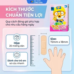 Băng cá nhân trẻ em Pororo Kids Band 7.2x1.8cm (20 miếng) Young Chemical 4