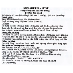 Miếng dán mụn Somaderm Spot (24 miếng) hút mụn, làm lành vết thương sau mụn 