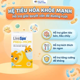 Bào tử lợi khuẩn cho mẹ và bé hết lo táo bón - biếng ăn LiveSpo PREG-MOM (20 ống x 5ml) 3