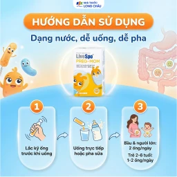 Bào tử lợi khuẩn cho mẹ và bé hết lo táo bón - biếng ăn LiveSpo PREG-MOM (20 ống x 5ml) 5