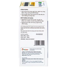Siro giảm ho long đờm Heviho Thái Minh (100ml)