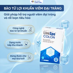 Bào tử lợi khuẩn cho người viêm đại tràng, rối loạn tiêu hóa LiveSpo Colon(20 ống x 5ml) 2
