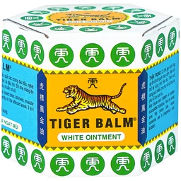 Thuốc mỡ Tiger Balm White Ointment Haw Par giảm đau đầu và ngạt mũi (19,4g)