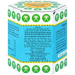 Thuốc mỡ Tiger Balm White Ointment Haw Par giảm đau đầu và ngạt mũi (30g)