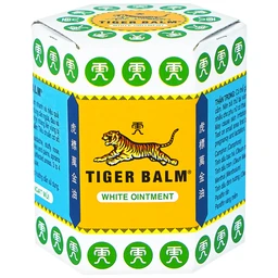 Thuốc mỡ Tiger Balm White Ointment Haw Par giảm đau đầu và ngạt mũi (30g)