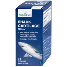 Viên uống hỗ trợ bôi trơn khớp, duy trì sức khỏe của khớp Shark Cartilage NatureCare (60 viên)