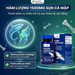 Viên uống hỗ trợ bôi trơn khớp, duy trì sức khỏe của khớp Shark Cartilage NatureCare (60 viên) 3
