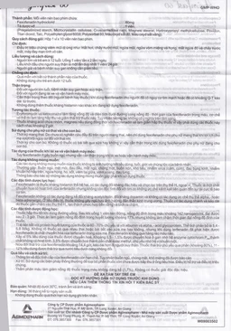 Thuốc Agimfast 60 Agimexpharm điều trị viêm mũi dị ứng, mày đay mạn tính vô căn (2 vỉ x 10 viên)